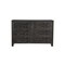 Homeroots 57" Black Solid Wood Six Drawer Dresser 569589 - alternate 4