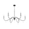 Z-Lite Toussant Matte Black  6 Light Chandelier 6103-45MB - alternate 3