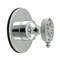 Kingston Brass Single-Handle Three-Way Diverter Valve with Round Trim Kit, Polished Chrome KS3031RKX - alternate 1