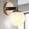 Jonathan Y Modernist Globe 5.75" 1-Light Metal/Frosted Glass Modern Contemporary LED Vanity, Brass Gold/Black JYL3540A - alternate 5