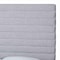 Baxton Studio Cadmus Modern Light Grey Channel-Tufted Fabric King Platform Bed 254-14061-ZORO - alternate 4