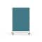 Ghent Nexus Partition, Mobile 2-Sided Fabric Bulletin Board, 65''H x 46''W, Teal NEX224FFP-97 - alternate 1