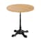 Flash Furniture Bennett 30 in Round Solid Wood Indoor Tabletop in Natural with 22.75 in x 22.75 in GSF-RD30-NAT-SDAT2222-GG - alternate 1