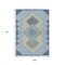 Homeroots 9' X 12' Denim Blue Gray And Brown Geometric Washable Indoor Outdoor Area Rug 631907 - alternate 4