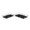 Homeroots Set Of Two 20in Black Rectangular Metal and Mirror Handmade Trays 483307 - alternate 5