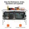 Vevor Camping Kitchen Table Folding Portable Cook Station 3 Adjustable Heights CWJK6388 - alternate 6