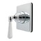 Kingston Brass Single-Handle Six-Way Diverter Valve with Square Trim Kit, Polished Chrome KS4041HL - alternate 1