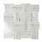 Apollo Tile 12x12 Thassos, Bianco Carrara Marble Polished Floor and Wall Mosaic Tile 4.83 sqft/case, 5PK APLDC88B32A - alternate 1