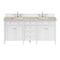 James Martin Vanities Brittany 72" Double Vanity in Bright White, w/ 3 CM Tajnar Eclos Top w/FreePower Wireless Charger 655-V72-BW-FTJR - alternate 1
