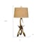 Homeroots 33" Brown Antlers Table Lamp With Brown Empire Shade 524700 - alternate 3