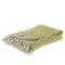 Homeroots 50" X 60" Citrine And Ivory Geometric Cotton Throw Blanket with Fringe 518810 - alternate 1