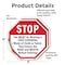 Signmission Stop You Must Be Wearing a Face Cov, 4 inch X 4 inch, Vinyl Decal, 2PK OC-D-2PACK-4-53 - alternate 4