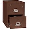 Fireking 2 Drawer, 1 Hr Fire & Impact Rated, Vertical, 31" depth Letter Brown 2-1831-CBR - alternate 2
