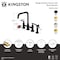Kingston Brass Bridge Kitchen Faucet with Brass Sprayer, Polished Nickel KS8286CKLBS - alternate 4