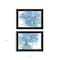 Homeroots Set Of Two Morning Glory 2 Black Framed Print Wall Art, 2PK 407269 - alternate 3