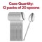 Smarty Had A Party Shiny Silver Moderno Disposable Plastic Dinner Spoons, 240PK 9340-SSP-CASE - alternate 7