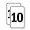 Signmission Sign with Number '10, 12'' X 18'' 2 Signs, Heavy Gauge Aluminum, 2PK A-1218-2PACK-22912 - alternate 1