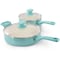 Spice By Tia Mowry 10 Piece Ceramic Nonstick Aluminum Cookware Set in Mint 87070.10R - alternate 4