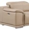 Homeroots Beige Leather Modular L Shaped Eight Piece Corner Sectional With Console 643913 - alternate 3