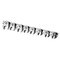 Performance Tool 8 pc. SAE Crowfoot Wrench Set, Heat Treated, Chrome Plated, Storage Rail W351 - alternate 1