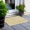 Homeroots 2' X 3' Gold and White Abstract Washable Non Skid Indoor Outdoor Area Rug 559262 - alternate 5