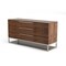 Homeroots 58" Walnut Manufactured Wood Three Drawer Dresser 473106 - alternate 3