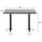 Flash Furniture Bennett 30 in x 48 in Solid Wood Indoor Tabletop in Dark Brown with Dual 5 in x 22 in Dining GSF-REC3048-DKBRN-T0522-GG - alternate 5