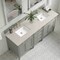 James Martin Vanities Brittany 72" Double Vanity, Urban Gray, w/ 3 CM Siberian Silestone Top 650-V72-UGR-3SFR - alternate 4