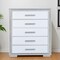 Homeroots 33" Silver Wood Five Drawer Dresser 633695 - alternate 4