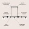 Jonathan Y Luca Parisian 53" 7-Light Modern Glam Iron Globe Linear LED Pendant, Black/Clear JYL7573B - alternate 5