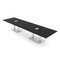 Skutchi Designs Rectangle Conference Table With Power Unit, 48 in W, 168 in L, Black HAR-REC-48X168-DOU-U999ST19-ESIL - alternate 1