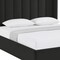 Homeroots Black Velvet Upholstered Queen Bed Frame 544822 - alternate 3