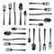 Megachef Baily 20 Piece Flatware Utensil Set, Stainless Steel Service for 4 in Black MCFW-BAILY-BLACK - alternate 4