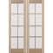 Doornmore G108, 66.5" x 98" ( 2x32" Door) Left Hand, Mahogany SDL 8 Lite Exterior Door G108-SW-3296_2_LI - alternate 6