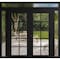 Vdomdoors Front Exterior Prehung Metal-Plastic Double Doors Clear Glass / MANUX 8100 Matte Black / Office Com MANUX8100DEXD-BLK-W14+72+14xH80+16-LH-I - alternate 1