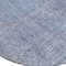 Homeroots 8' Blue And Ivory Round Abstract Washable Indoor Outdoor Area Rug 631061 - alternate 5