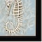 Homeroots Seahorse and Coral Black Framed Print Wall Art 416108 - alternate 3