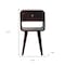 Homeroots 22" Brown Solid Wood Square One Drawer Nightstand 651799 - alternate 6