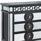 Homeroots 68" Black and Silver Solid and Manufactured Wood Mirrored Eight Drawer Double Dresser 486522 - alternate 2