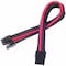 Silverstone Silver Stone Technologies PP07-PCIBR 8 Pin 250 mm Power Cable Extender - Black with Red PP07-PCIBR - alternate 1