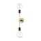 Mitzi Astrid 2 Light Wall Sconce 4.75 In. Aged Brass/Black H178102-AGB/BK - alternate 1