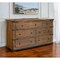Homeroots 70" Brown and Black Solid Wood Seven Drawer Triple Dresser 524539 - alternate 2