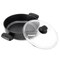 Korkmaz Ornella Non Stick 9.5 Inch 2.5 Liter Low Casserole with Lid in Black A1843 - alternate 3
