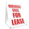 Signmission Warehouse Space For Lease, 36 Inch x 24 Inch A-frame Yard Sign, Plastic Sign SBC-2436-Warehouse Space For Lease - alternate 1