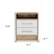 Homeroots 20" White And Natural Wood Two Drawer Nightstand 534900 - alternate 3