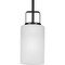 Progress Lighting League Collection One-Light Etched Glass Mini-Pendant Hanging Light P500341-31M - alternate 1