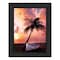 Homeroots Palm Tree Sunset Black Framed Print Wall Art 529591 - alternate 2
