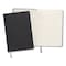 Tru Red Flexible-Cover Business Journal, Elastic Closure, 1-Subject, Narrow Rule, Black Cover TR54777 - alternate 3