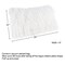 Lavish Home 12x20in Plush Lumbar Pillow Luxury Accent Pillow Insert and Shag Glam Cover Set for Bedroom, White 80-PFM-10 - alternate 2