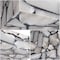 Jonathan Y Giulia 13 in. 2-Light Modern Contemporary Alabaster/Iron Square LED Flush Mount, White and Black Marb JYL1201C - alternate 7